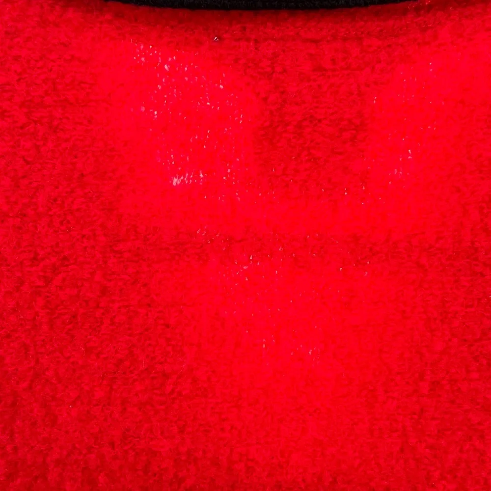 Stonebridge 100% boiled wool snowflake L zip front vest vintage holiday winter - Picture 4 of 6